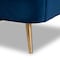 Baxton Studio Emeline Navy Blue Velvet Upholstered Brushed Gold Finished Chair 157-9788 - alternate 4